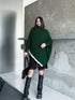 Diagonal Knit Poncho Top